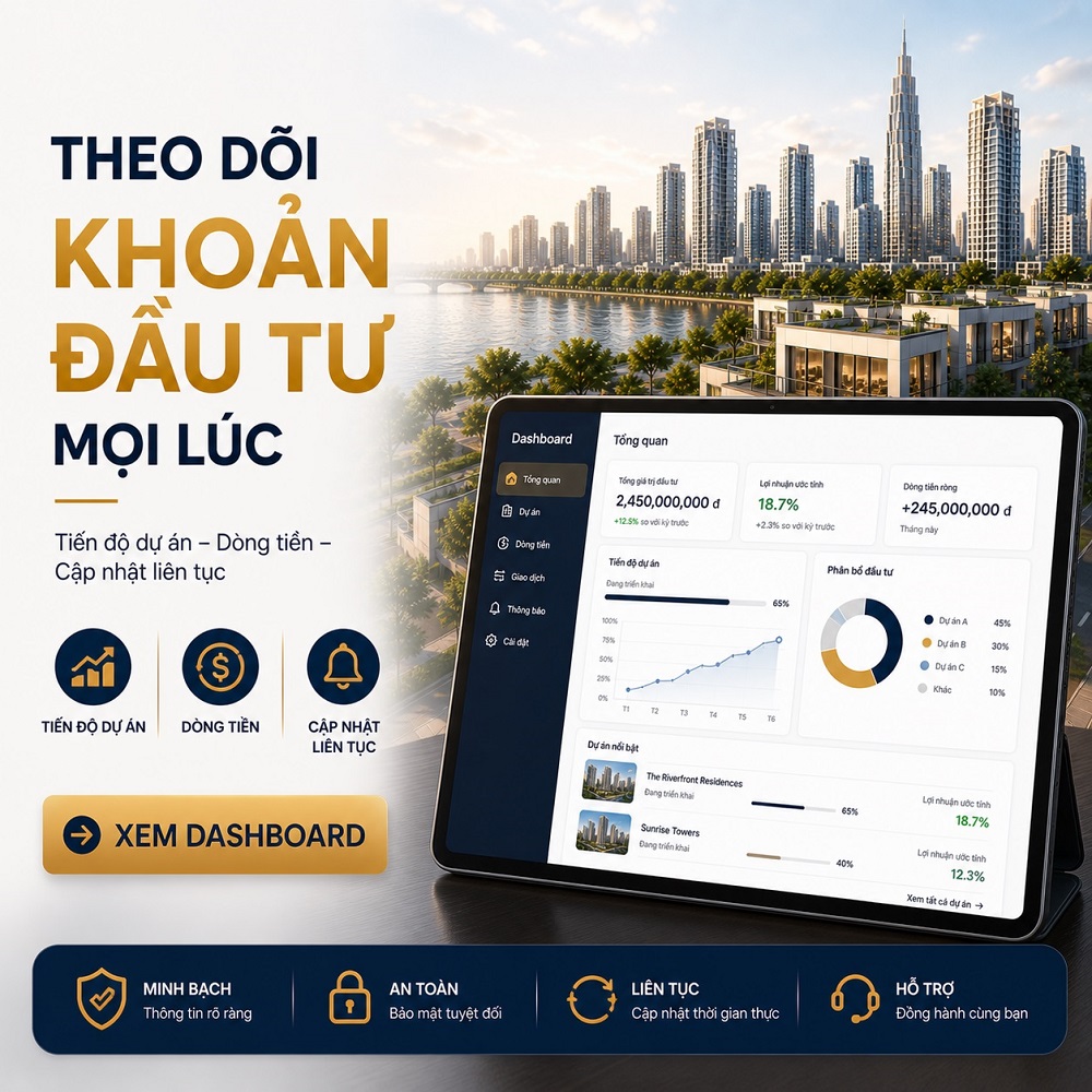 Theo dõi khoản đầu tư mọi lúc